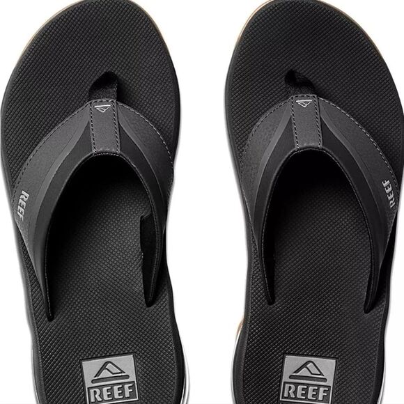 Reef Anchor Flip-Flop Sandal- Black main image 7